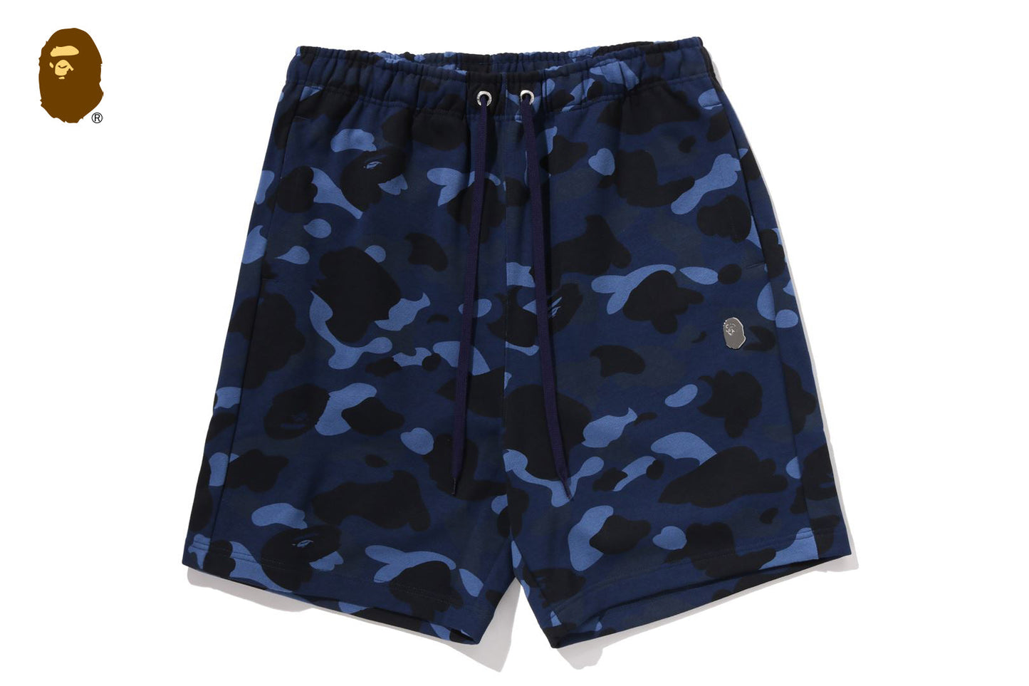BAPE 彩色迷彩金屬猿頭鬆身短褲