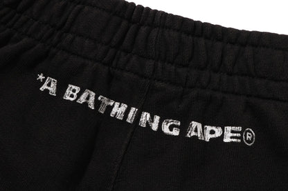 BAPE HEAVY WASH 手繪足球標誌寬鬆版短褲
