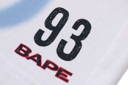 BAPE HEAVY WASH 手繪足球標誌寬鬆版短褲