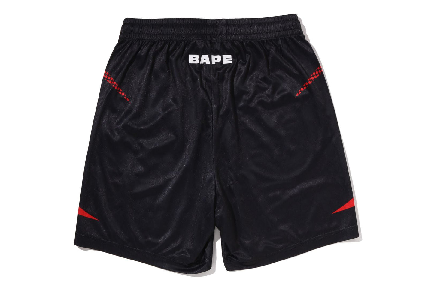 BAPE APE FLAME MONOGRAM JACQUARD 寬鬆版足球短褲
