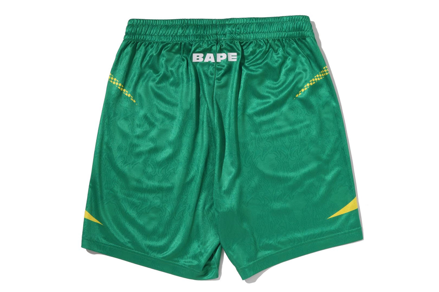 BAPE APE FLAME MONOGRAM JACQUARD 寬鬆版足球短褲