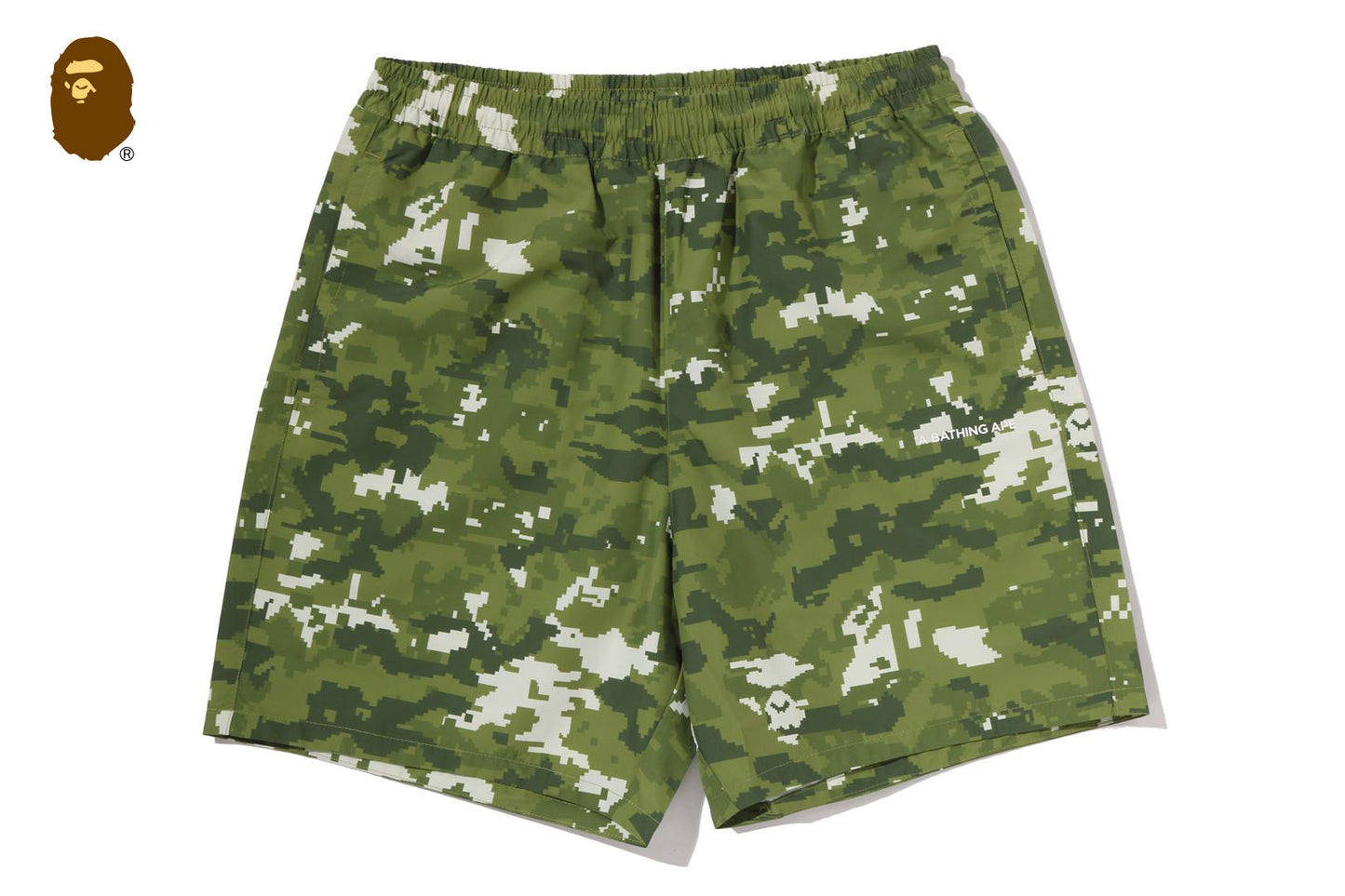 BAPE MULTI PIXEL CAMO 放鬆版海灘短褲