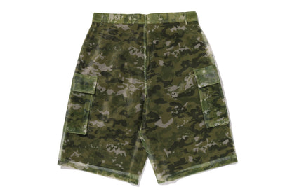 BAPE MULTI PIXEL CAMO CARGO RELAXED FIT SHORTS