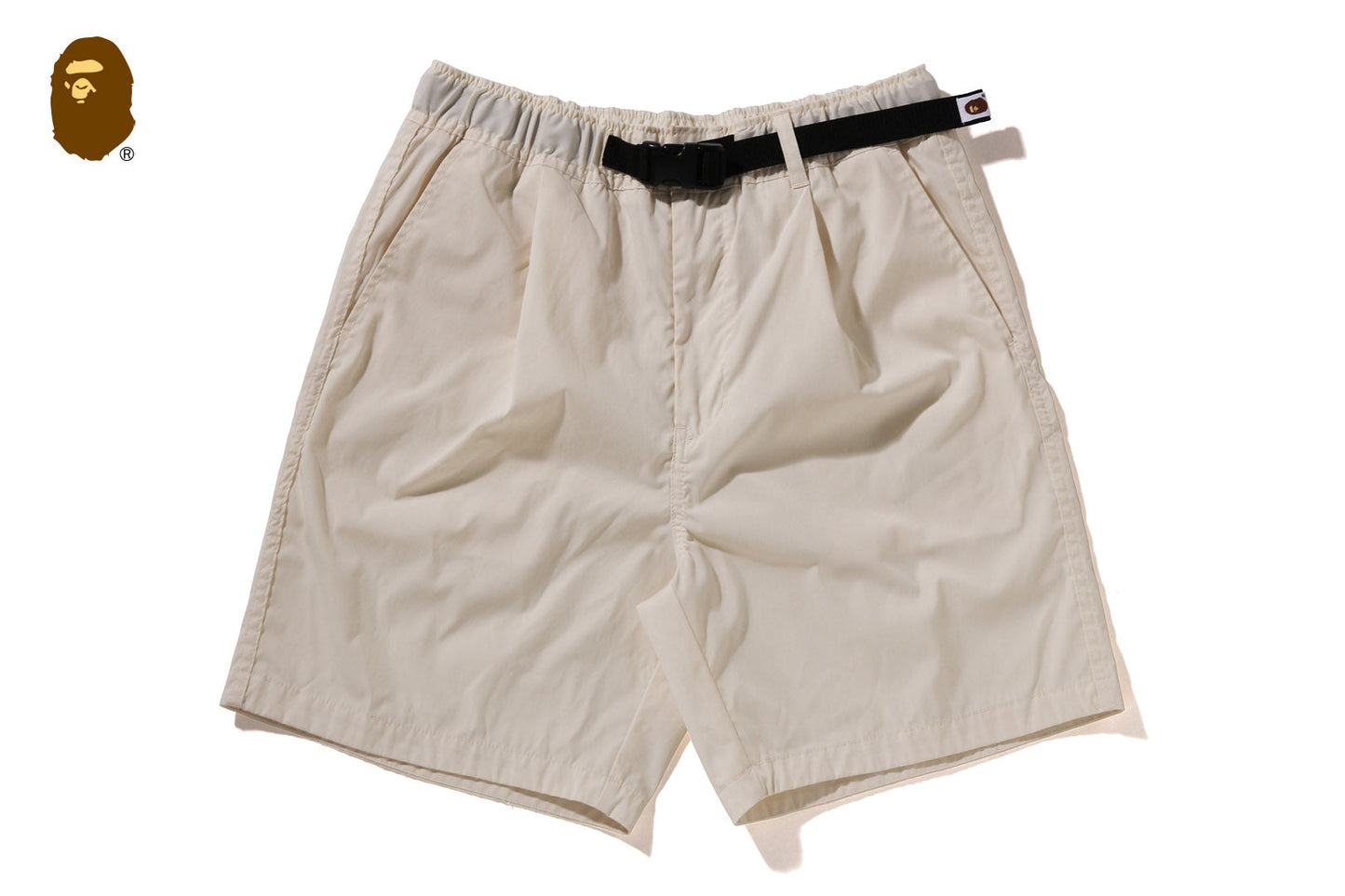 BAPE BELT 1 PLEAT ELASTICATED RELAXED FIT SHORTS
