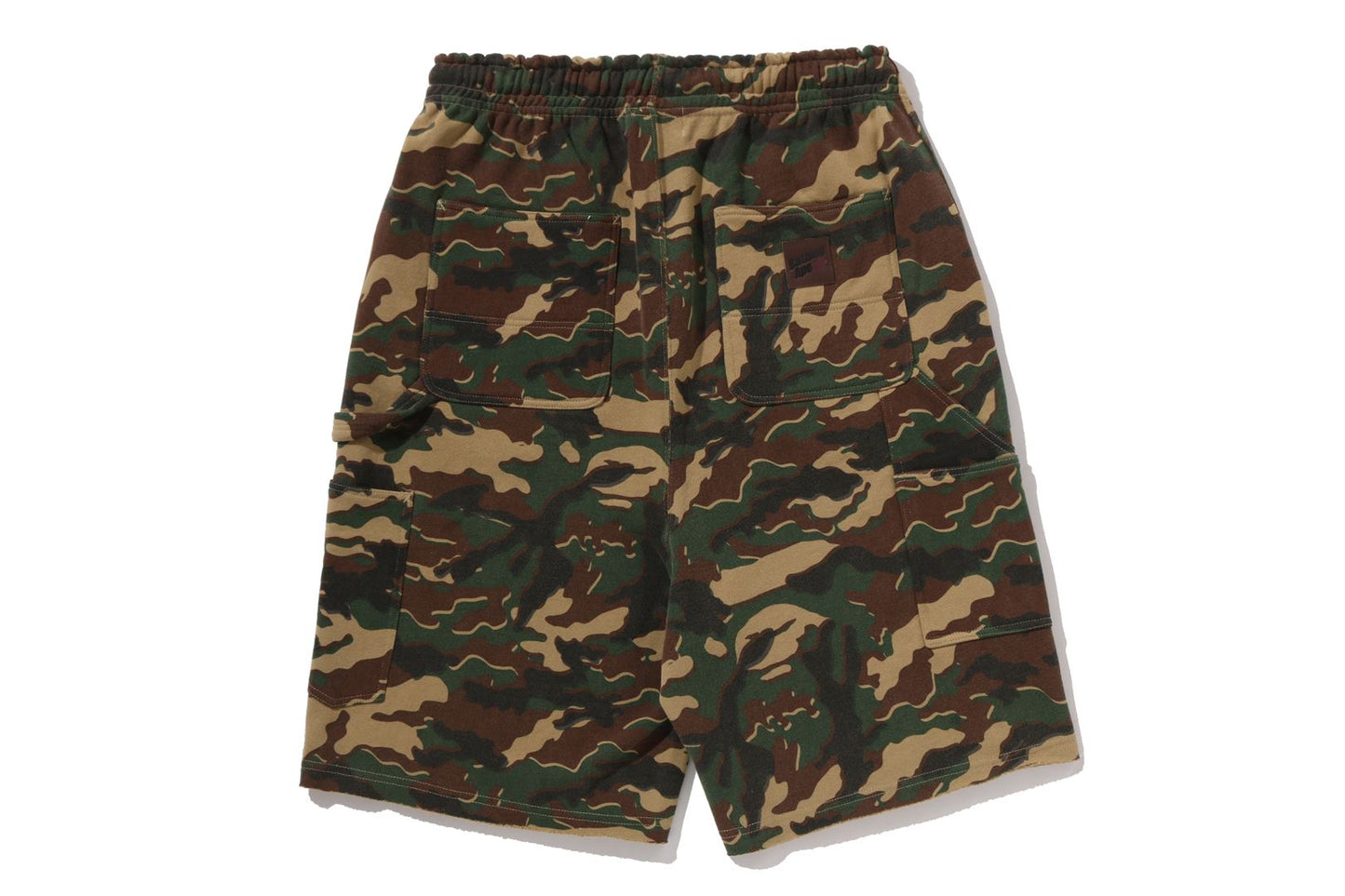 BAPE GLITCH WOODLAND CAMO 雙膝放鬆版運動短褲