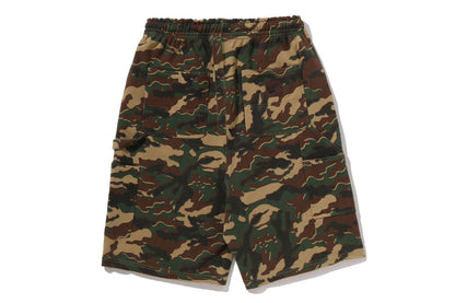 BAPE GLITCH WOODLAND CAMO 雙膝放鬆版運動短褲