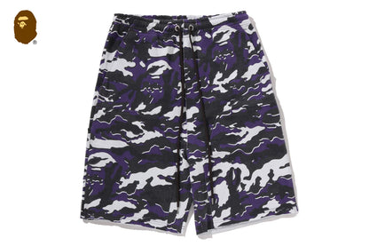 BAPE GLITCH WOODLAND CAMO 雙膝放鬆版運動短褲