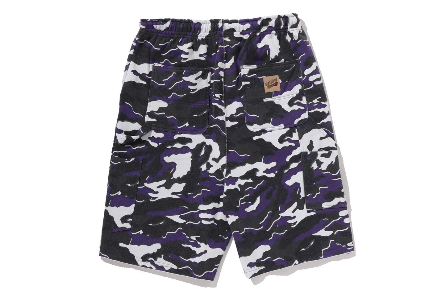 BAPE GLITCH WOODLAND CAMO 雙膝放鬆版運動短褲