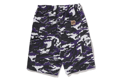 BAPE GLITCH WOODLAND CAMO 雙膝放鬆版運動短褲