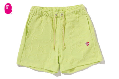 BAPE NEON CAMO JACQUARD SWEAT SHORTS
