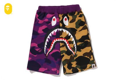 BAPE SPLIT CAMO SHARK 短版運動褲
