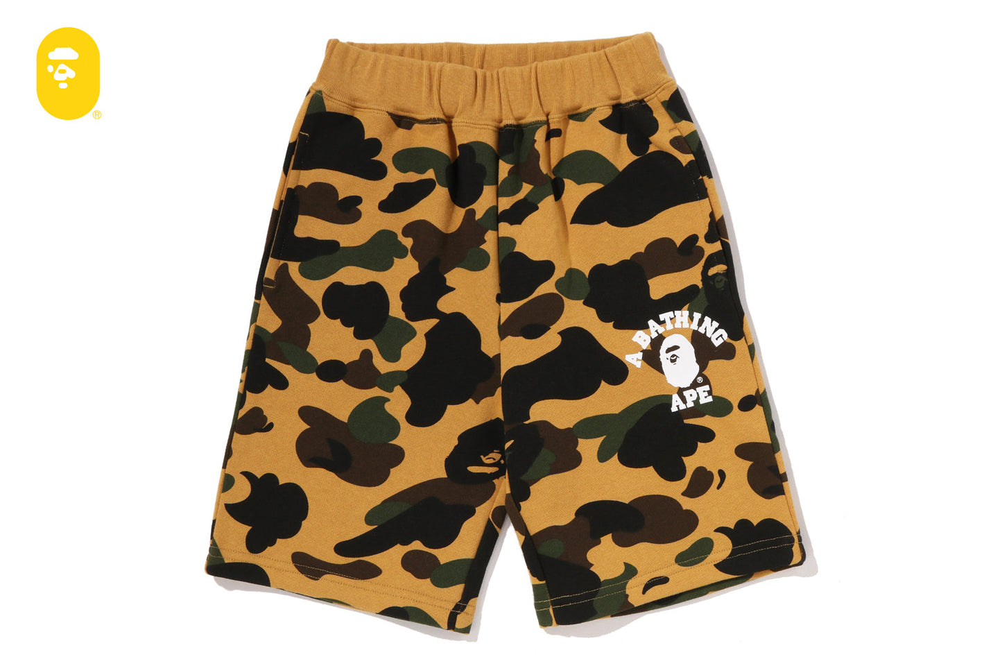 BAPE 1ST CAMO 大學風格運動短褲