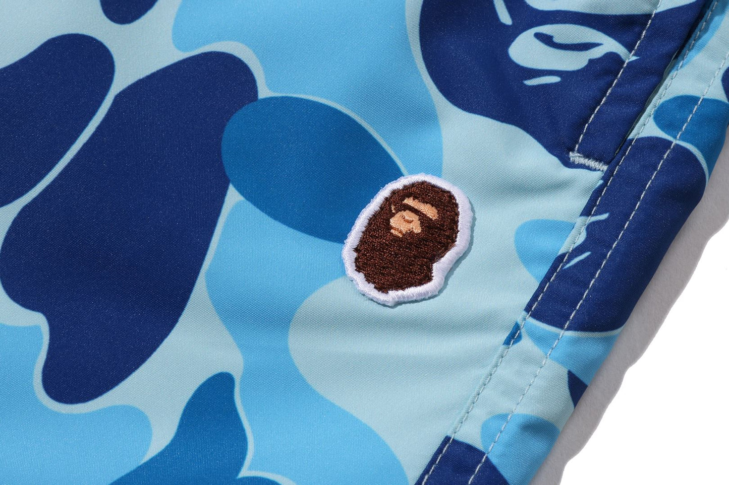 BAPE ABC CAMO APE HEAD ONE POINT BEACH SHORTS