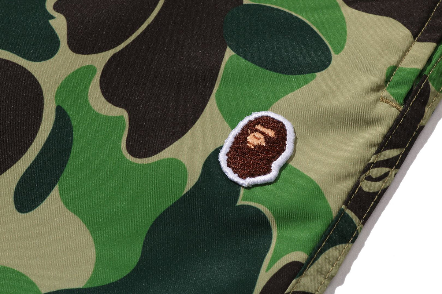 BAPE ABC CAMO APE HEAD ONE POINT BEACH SHORTS