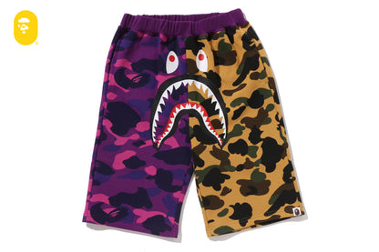 BAPE SPLIT CAMO SHARK 短版運動褲