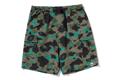 BAPE BY KAZUKI KURAISHI 3層數位迷彩圓點束帶短褲