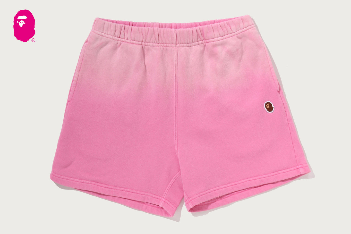BAPE GARMENT DYE ONE POINT SWEAT SHORTS