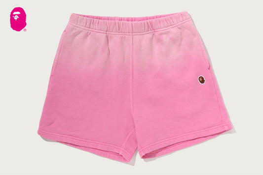 BAPE GARMENT DYE ONE POINT SWEAT SHORTS