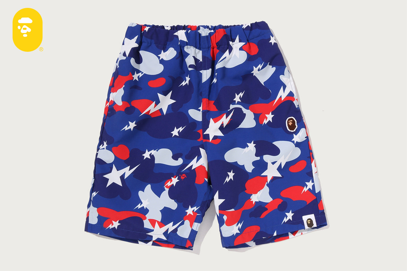BAPE STA STRIKE CAMO 沙灘短褲