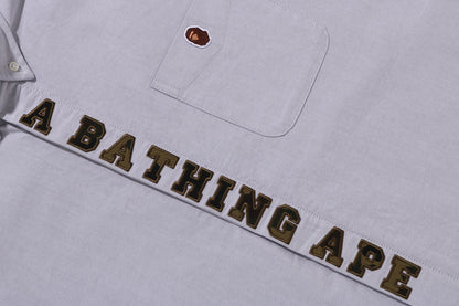 BAPE 1ST CAMO APPLIQUE OXFORD BD SHIRT