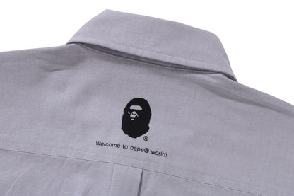 BAPE 1ST CAMO APPLIQUE OXFORD BD SHIRT