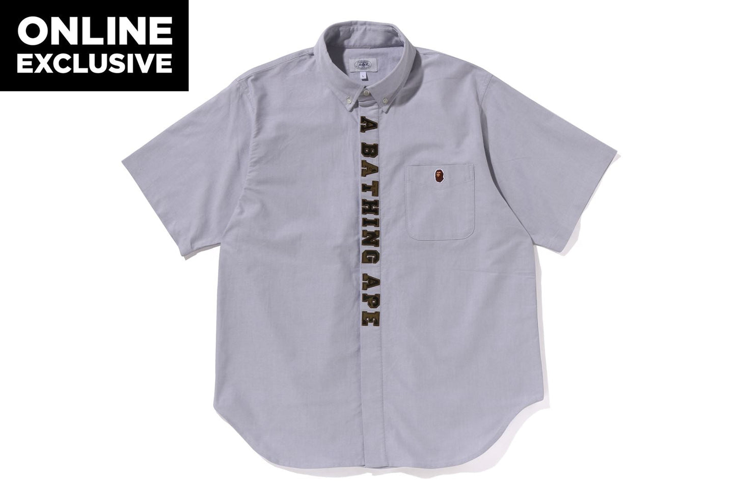 BAPE 1ST CAMO APPLIQUE OXFORD BD SHIRT