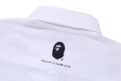 BAPE 1ST CAMO APPLIQUE OXFORD BD SHIRT