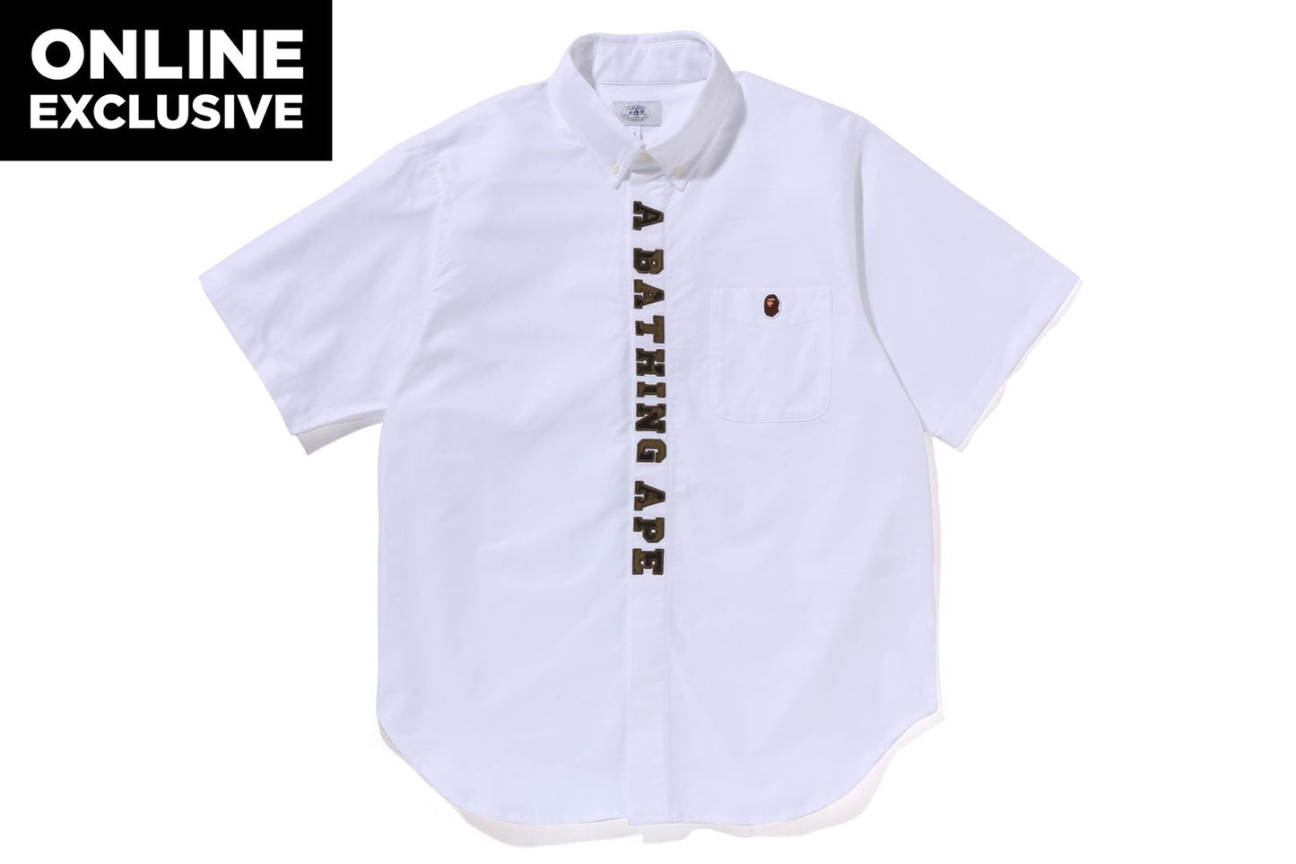 BAPE 1ST CAMO APPLIQUE OXFORD BD SHIRT