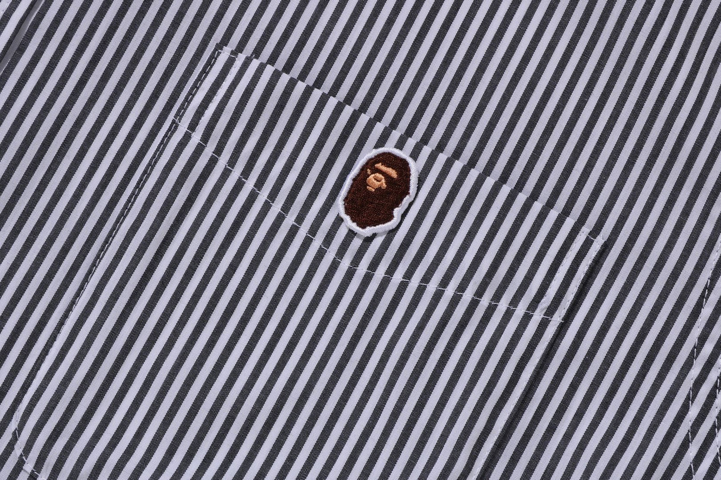 BAPE ONE POINT STRIPE BD SHIRT