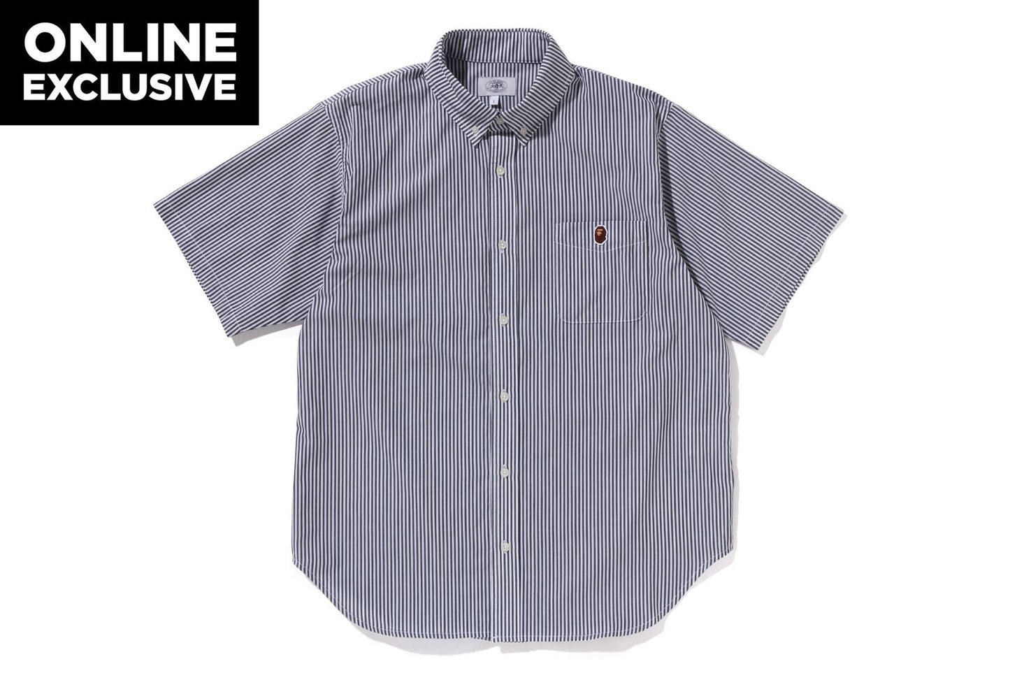 BAPE ONE POINT STRIPE BD SHIRT