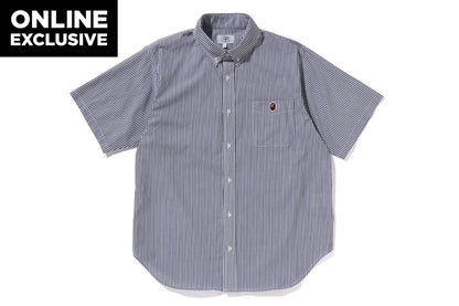 BAPE ONE POINT STRIPE BD SHIRT
