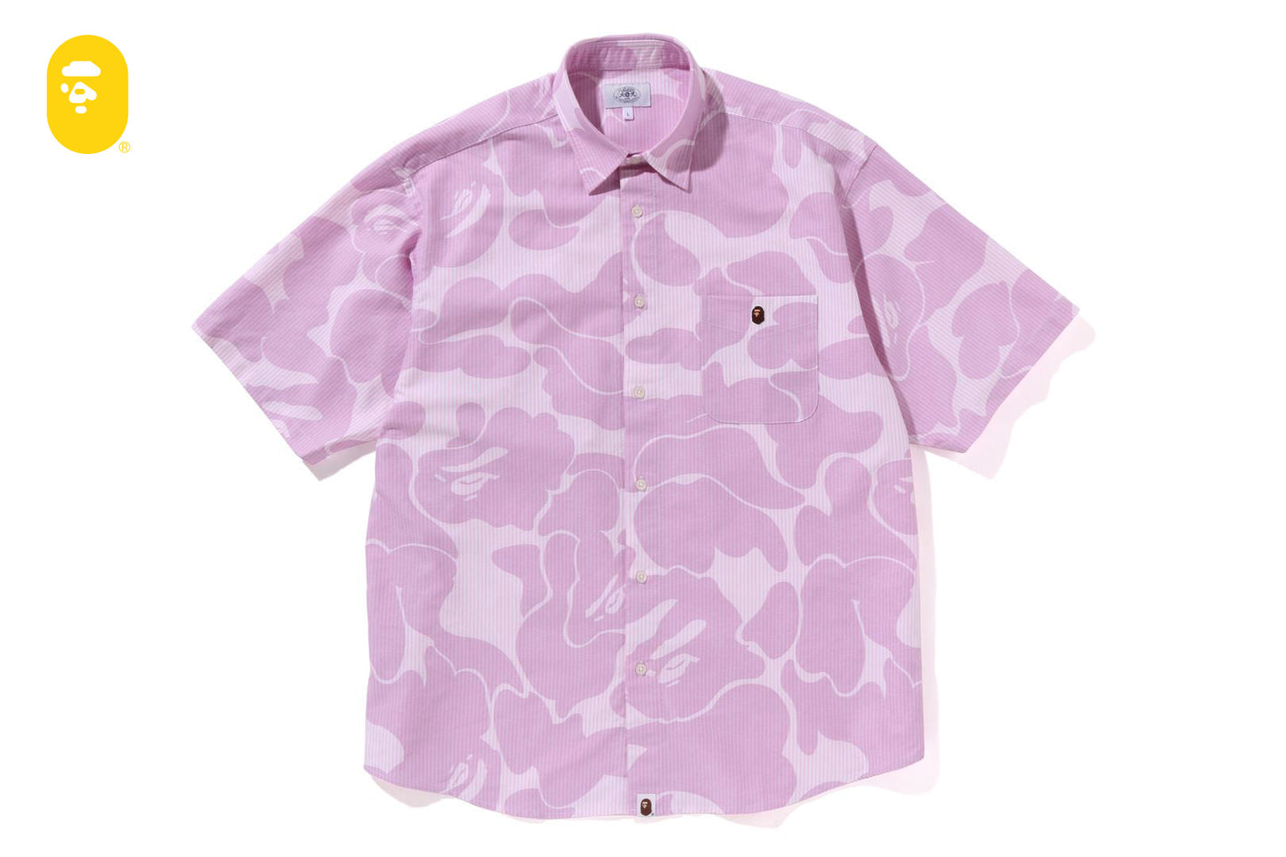 BAPE STRIPE CAMO RELAXED FIT SS SHIRT