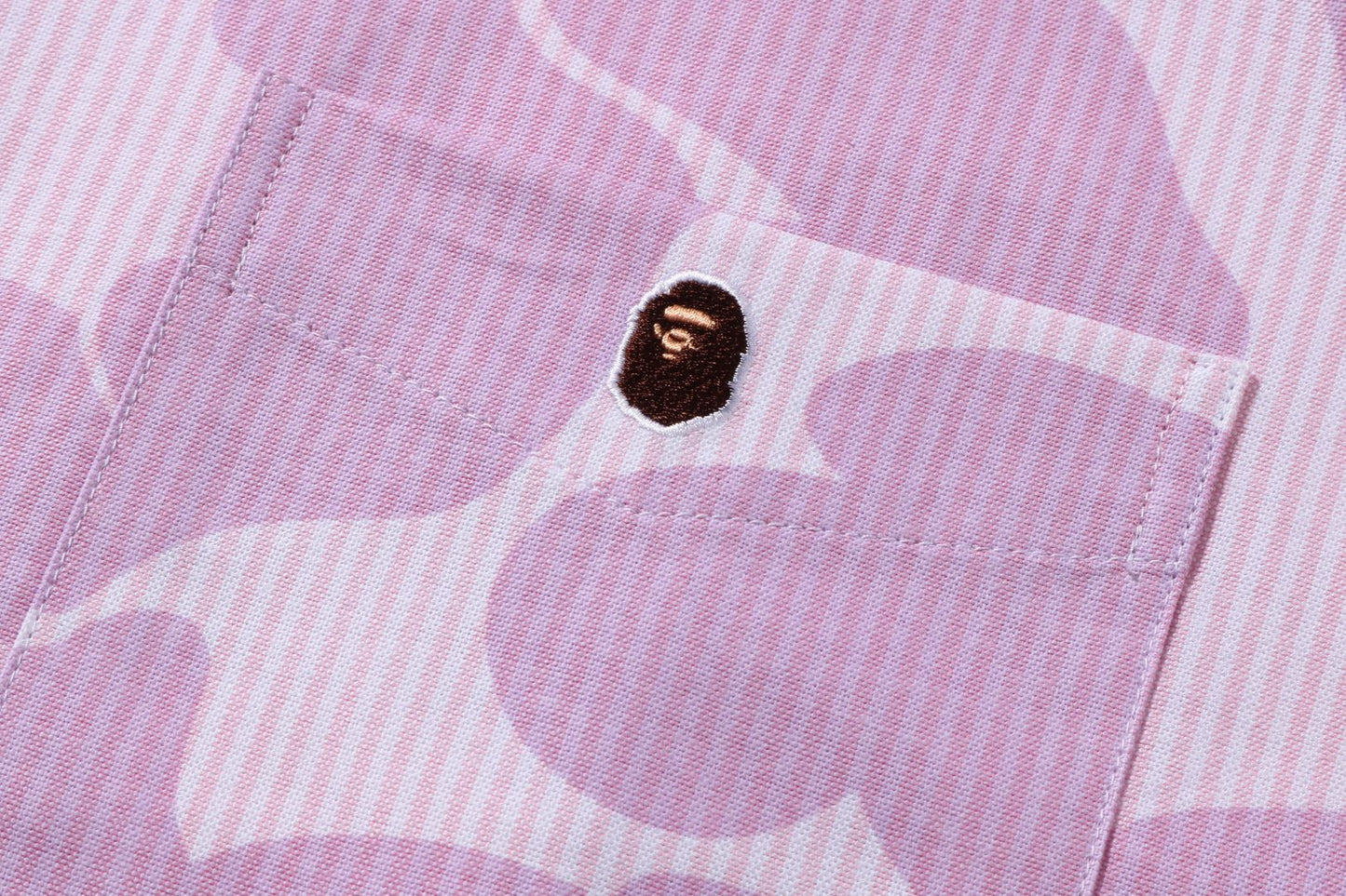 BAPE STRIPE CAMO RELAXED FIT SS SHIRT