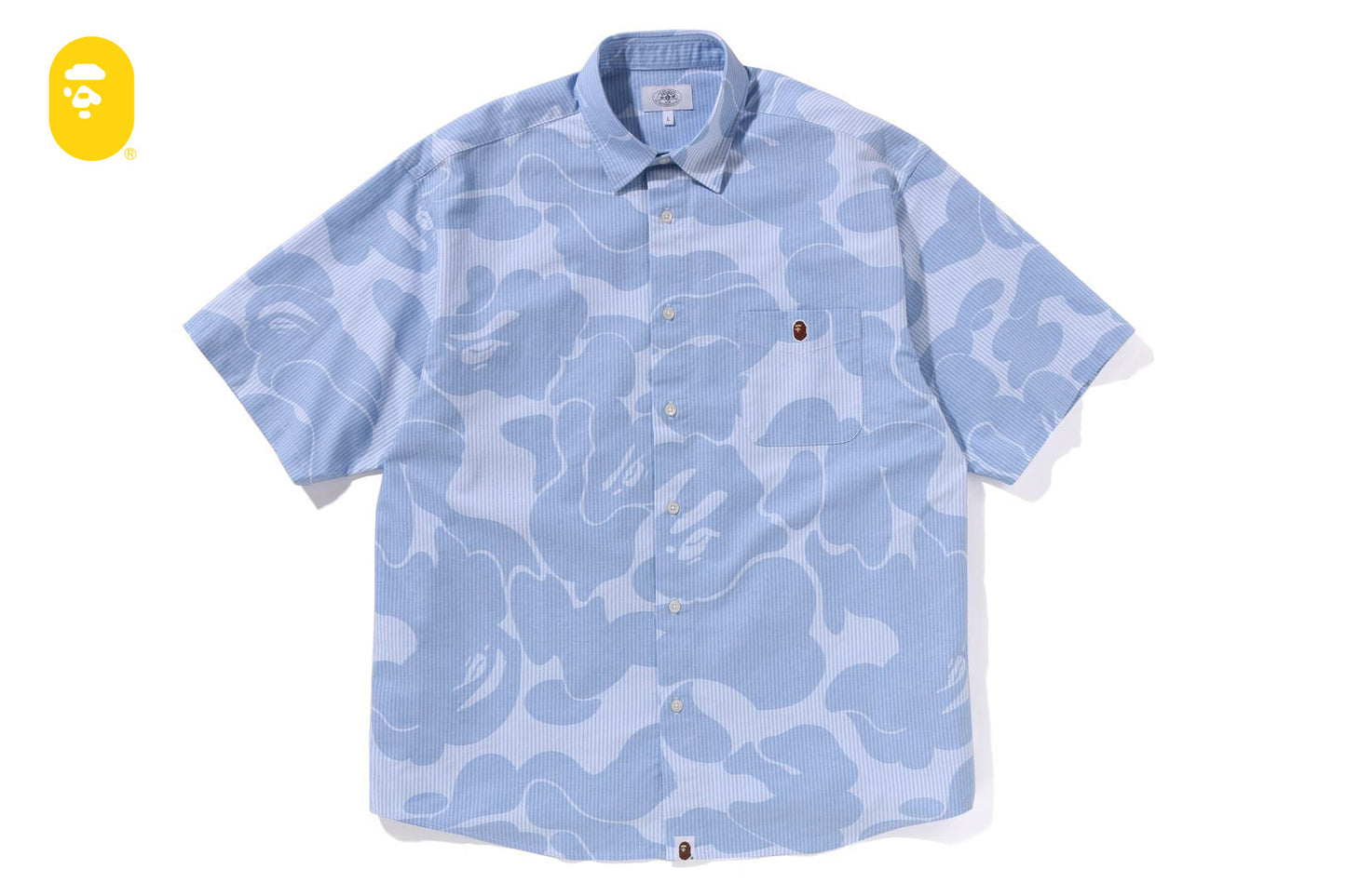 BAPE STRIPE CAMO RELAXED FIT SS SHIRT