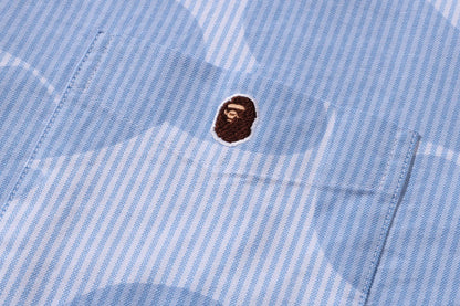 BAPE STRIPE CAMO RELAXED FIT SS SHIRT