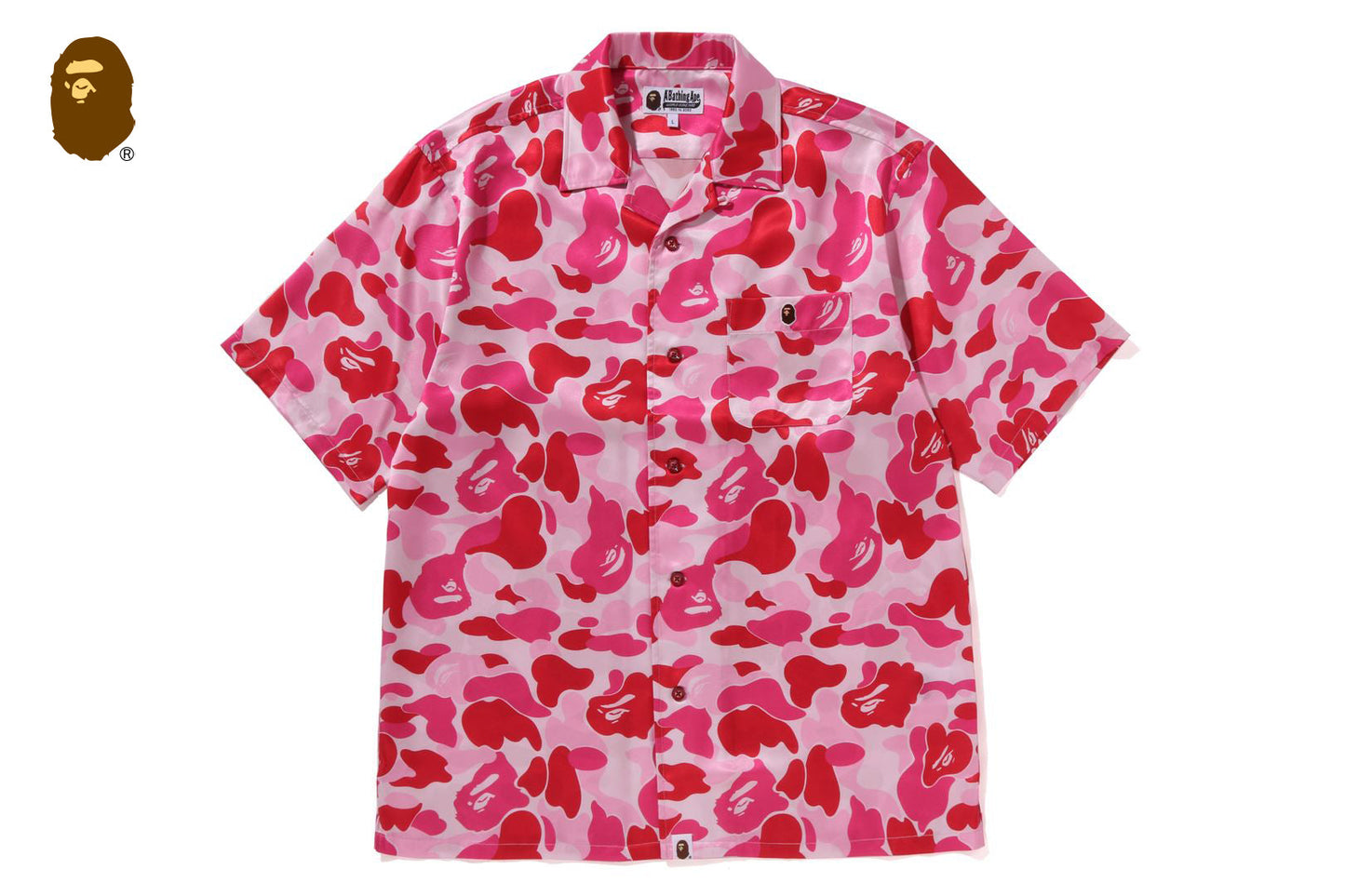 BAPE ABC CAMO 開襟短袖襯衫