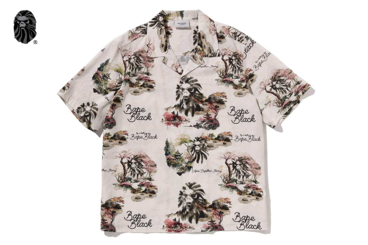 BAPE 黑色印花夏威夷套裝 #1