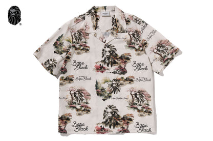 BAPE 黑色印花夏威夷套裝 #1