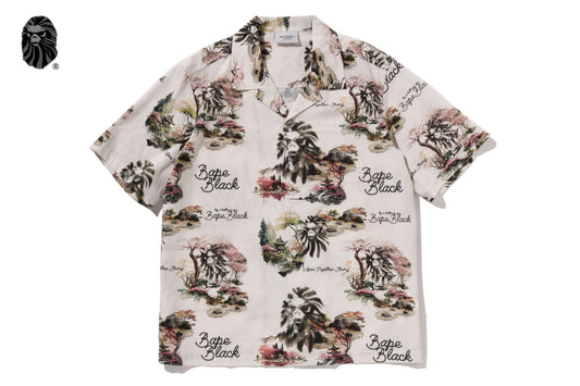 BAPE 黑色印花夏威夷套裝 #1
