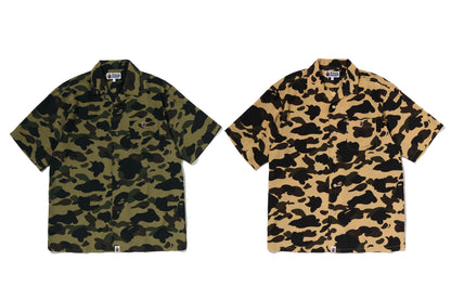 BAPE 1ST CAMO 開襟短袖襯衫