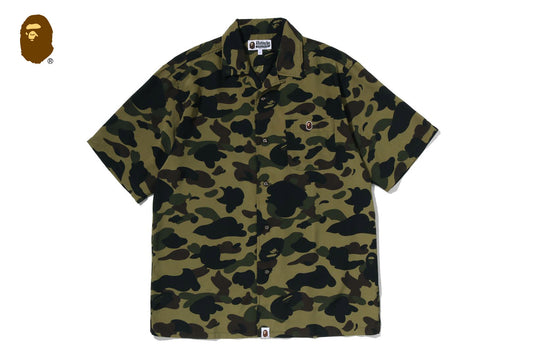 BAPE 1ST CAMO 開襟短袖襯衫