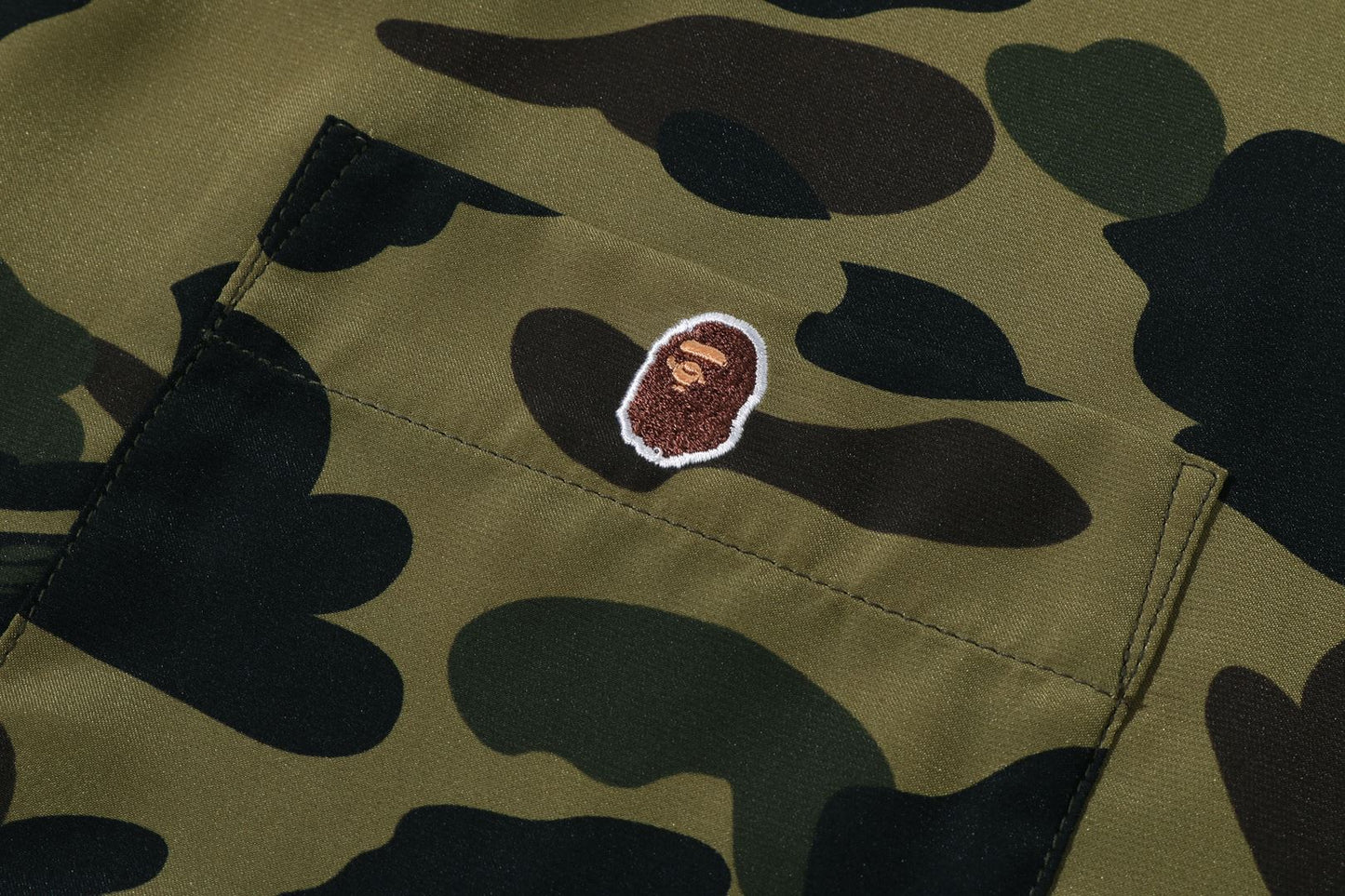 BAPE 1ST CAMO 開襟短袖襯衫