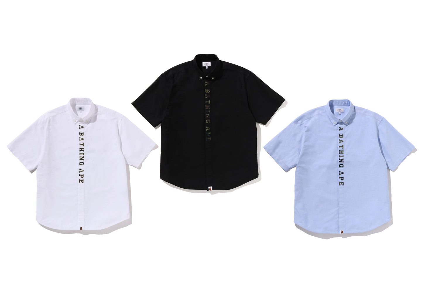 BAPE 1ST CAMO 應用刺繡牛津短袖襯衫