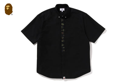 BAPE 1ST CAMO APPLIQUE OXFORD 短袖襯衫
