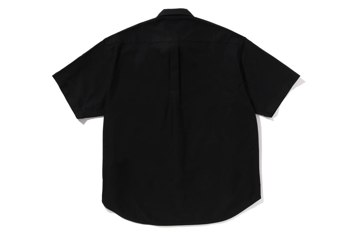 BAPE 1ST CAMO APPLIQUE OXFORD 短袖襯衫