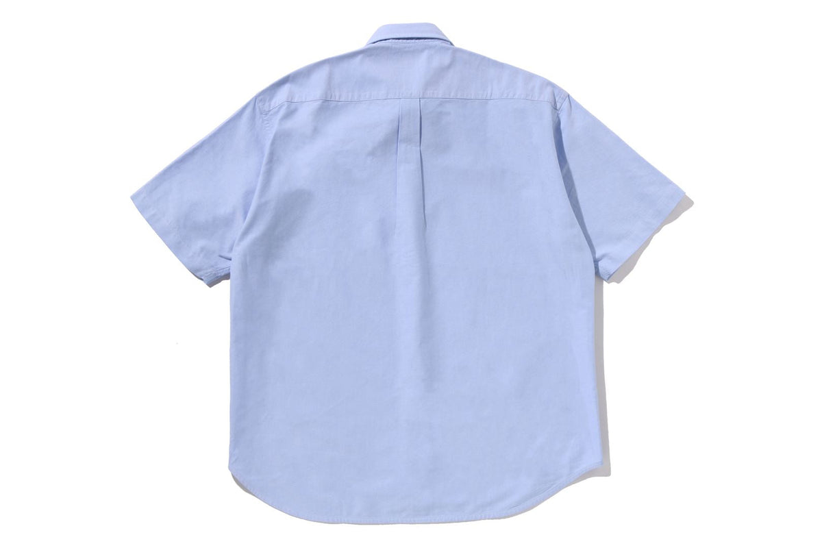 BAPE 1ST CAMO APPLIQUE OXFORD 短袖襯衫