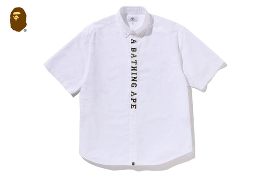 BAPE 1ST CAMO APPLIQUE OXFORD 短袖襯衫