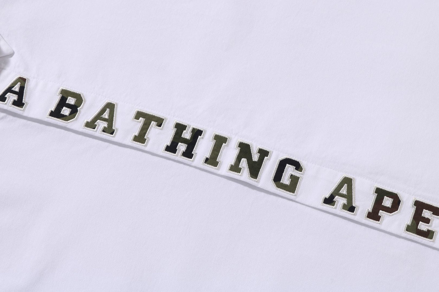 BAPE 1ST CAMO 應用刺繡牛津短袖襯衫
