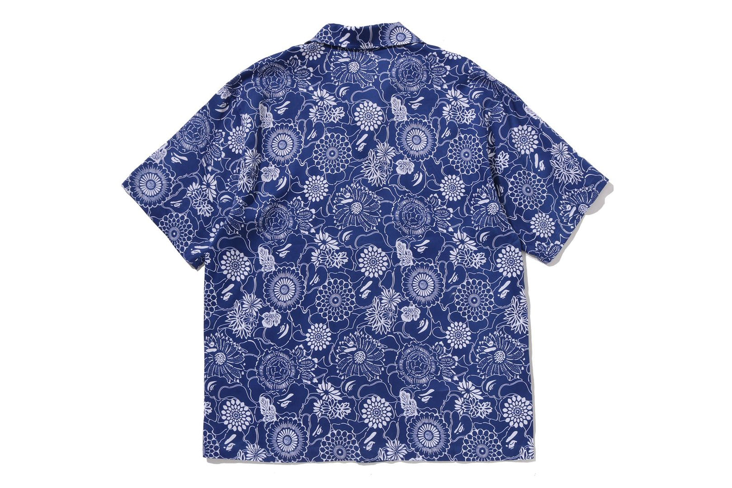 BAPE 日本靛藍藝術迷彩開襟短袖襯衫