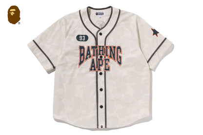 BAPE SOLID CAMO MULTI LOGO BASEBALL SS SHIRT